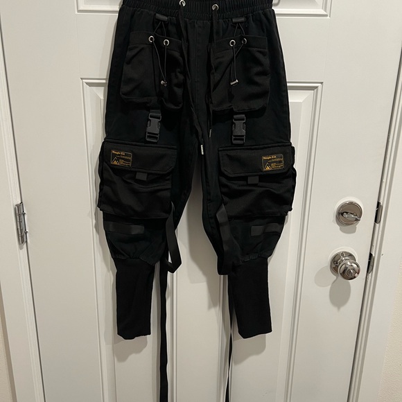 Black Cargo Pants - Picture 3 of 9